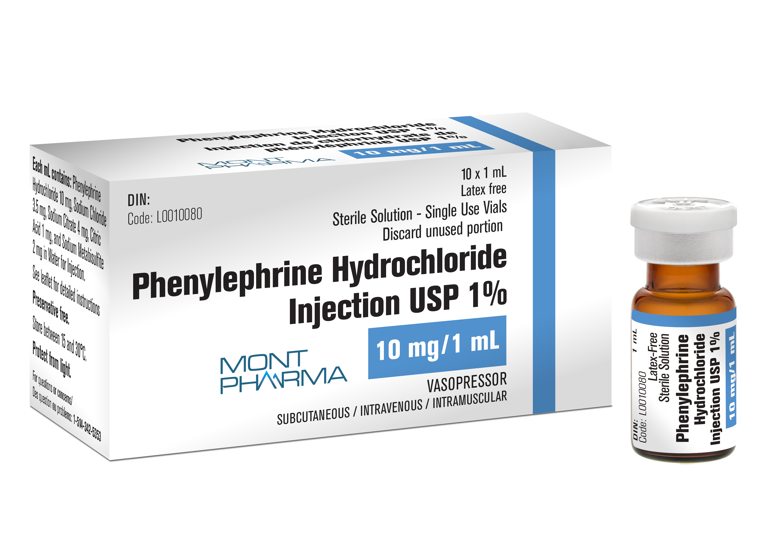 Phenylephrine hydrochloride  injection usp 1%