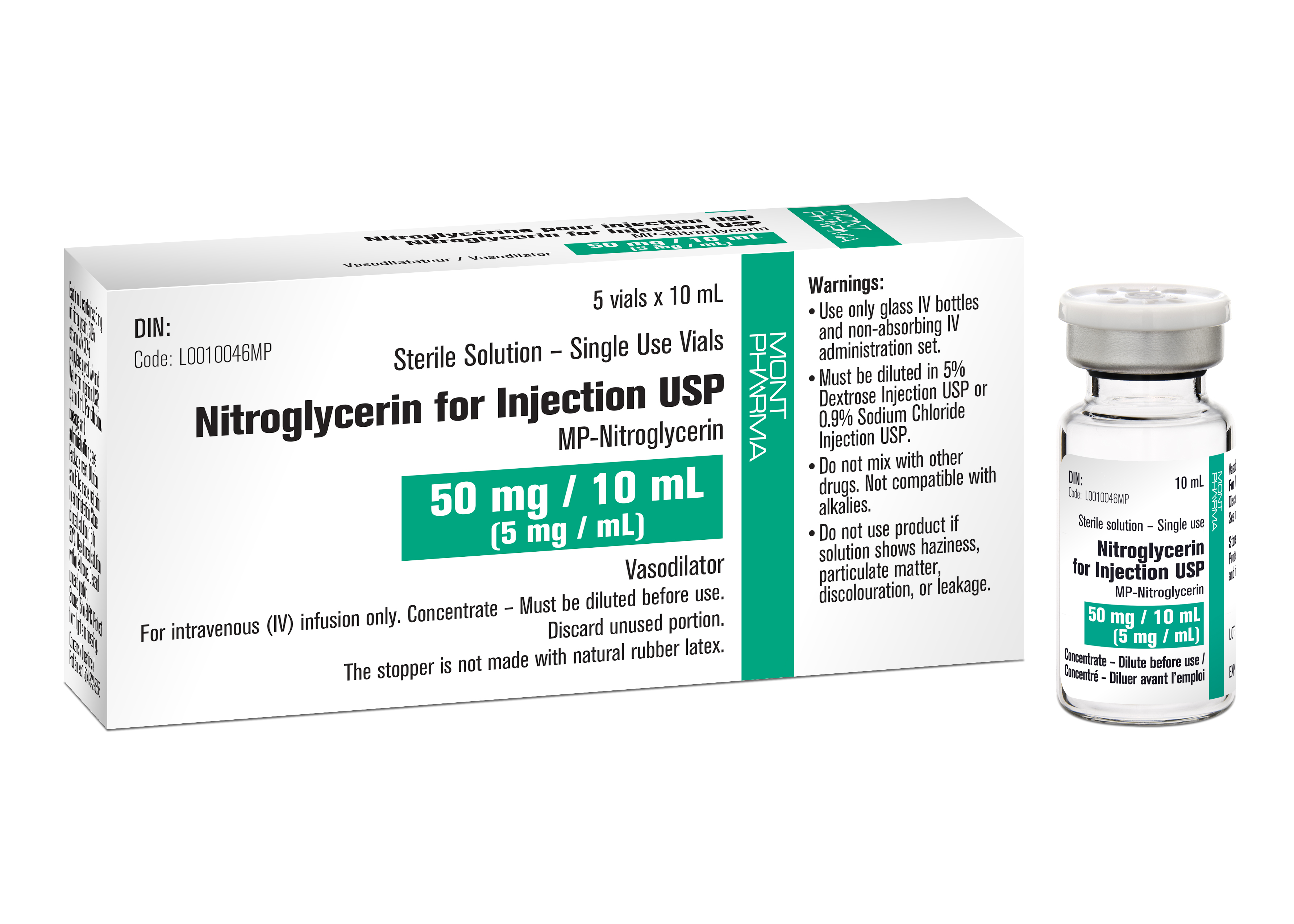 Nitroglycérine pour injection USP